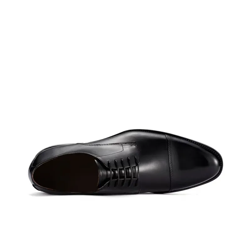 Bansley Dress Shoes Unisex Low Top Black-2