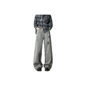 Lulifama Jeans Unisex Gray
