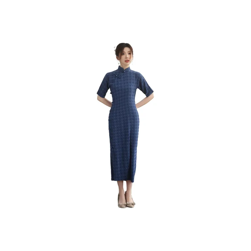 Red Colored Clothes Cheongsam Women's Graceful-0