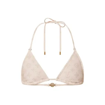 LOUIS VUITTON Mahina Monogram Triangle Bikini Top