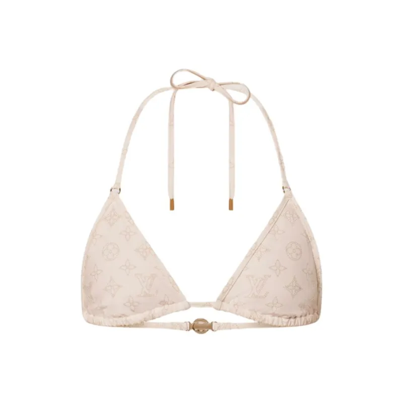 LOUIS VUITTON Mahina Monogram Triangle Bikini Top-0