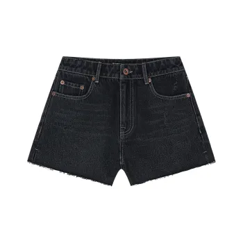 UOOYAA Denim Shorts Women's Black