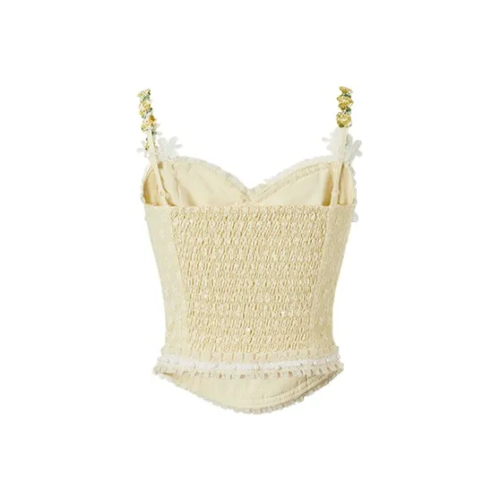 ACAINES Tank Tops Women's Lemon-1
