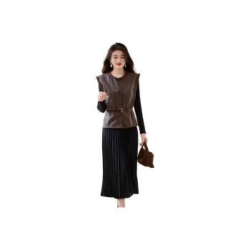 CARBAMMI Skirt Set Women's Khaki