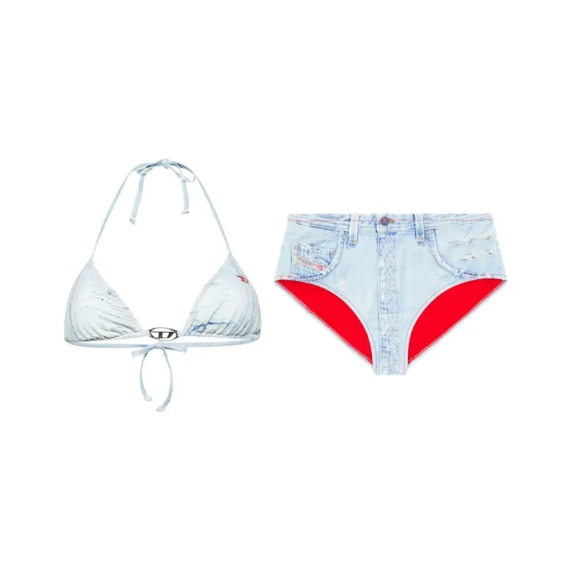 DIESEL Swimsuit Set Women's Denim Blue-0