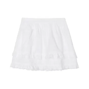 XINBANGBANG Casual Short Skirts Women's White