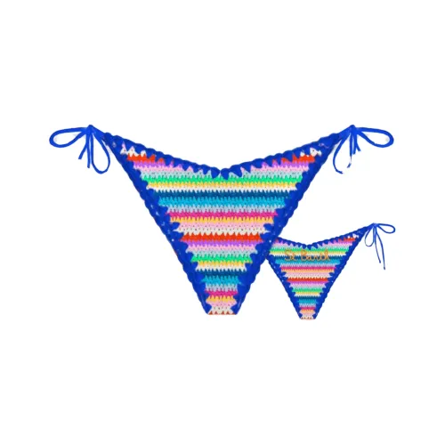 MC2 SAINT BARTHELEMY Bikini Womens Blue Pink Bikinis Women's Multicolor