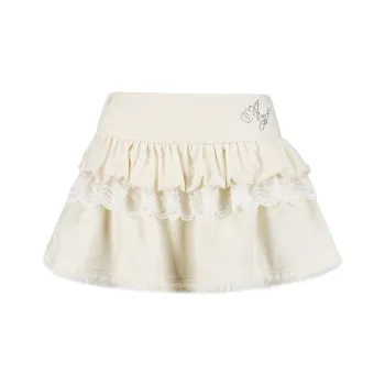 AYF Casual Short Skirts Women's Vanilla Beige Apricot