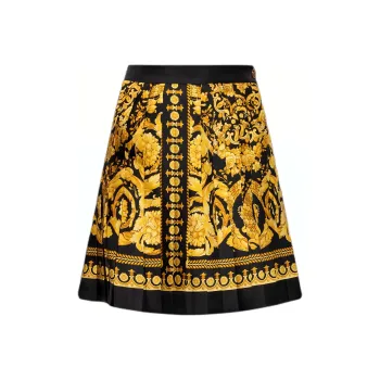 VERSACE Pattern Printed Pleated Skirt