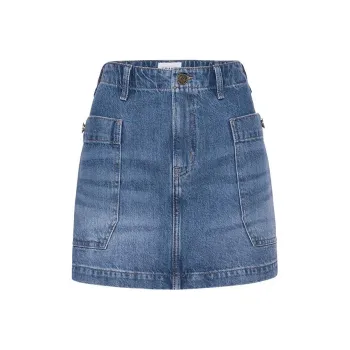 FRAME SS24 Denim Short Skirts Women's Blue