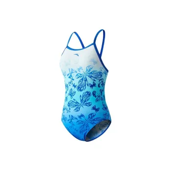 Anta One piece Swimsuit Women's Pure White/Butterfly Green/Butterfly Blue