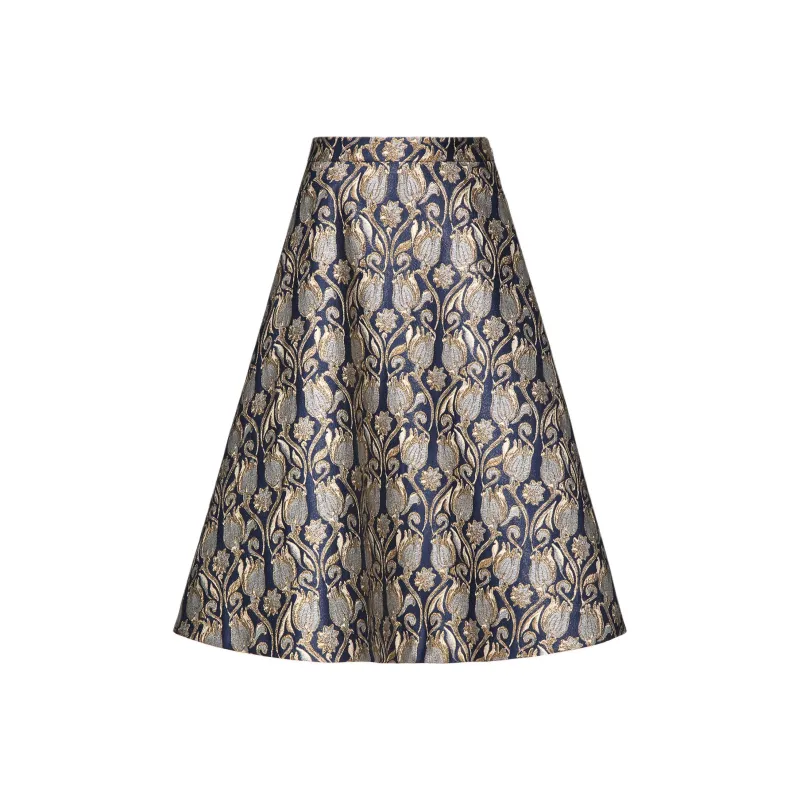 Valentino All Over Floral Patterned Skirt-0