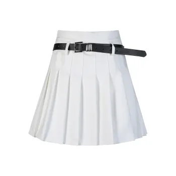 Wen Shan Casual Short Skirts Women's White