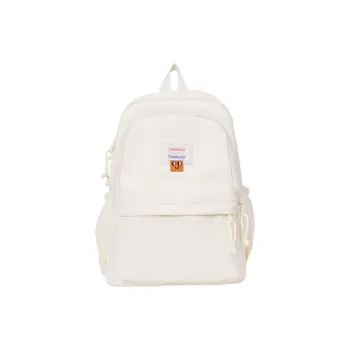 TOUTSEUL YOLO Nylon Fabric Backpack Regular Unisex White/blue/yellow/pink/black