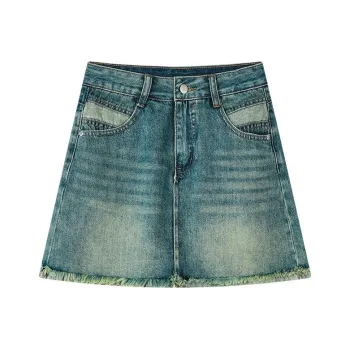 THE SEA LIFE Denim Short Skirts Women's Denim Blue