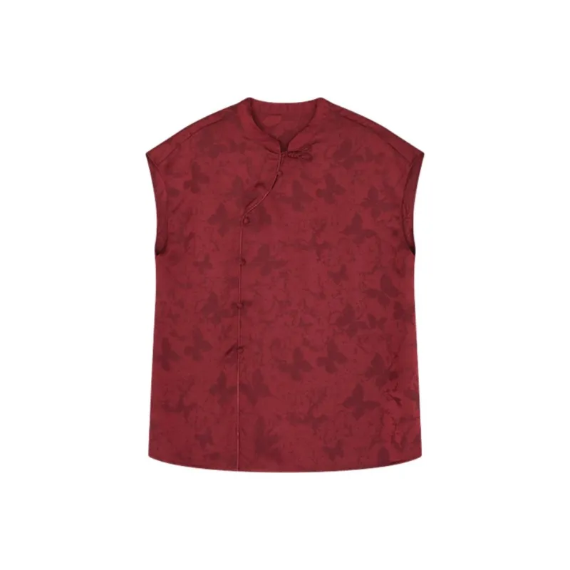 Mo Han Yi Mei Shirt Women's Dark Red Color-0