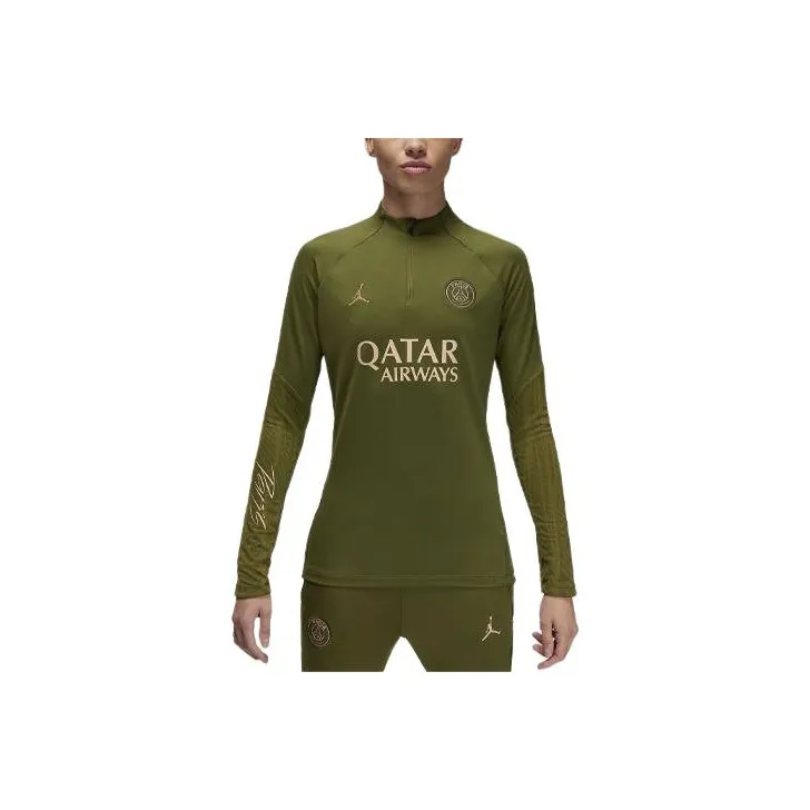 Jordan Paris Saint-Germain Strike Fourth Soccer Jerseys Women's Olive Green-0