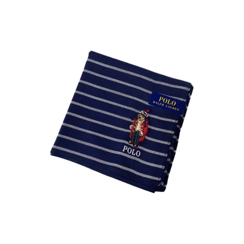 Polo Ralph Lauren Cotton Silk Scarves Unisex Blue-0