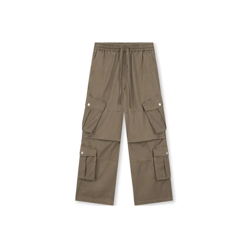 BONELESS Cargo Pants Unisex Dark Brown-0