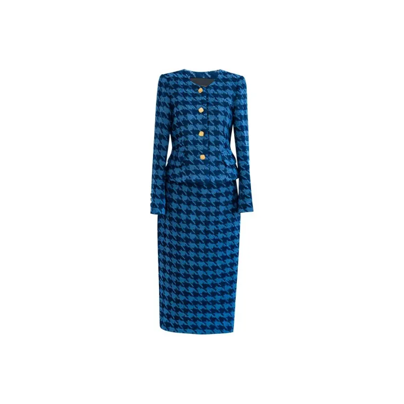ROEYSHOUSE Skirt Set Women's Blue-0