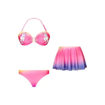 BALNEAIRE Pony Berry Co branded Model Two Piece Swimsuits Women's Sunset Mist Purple