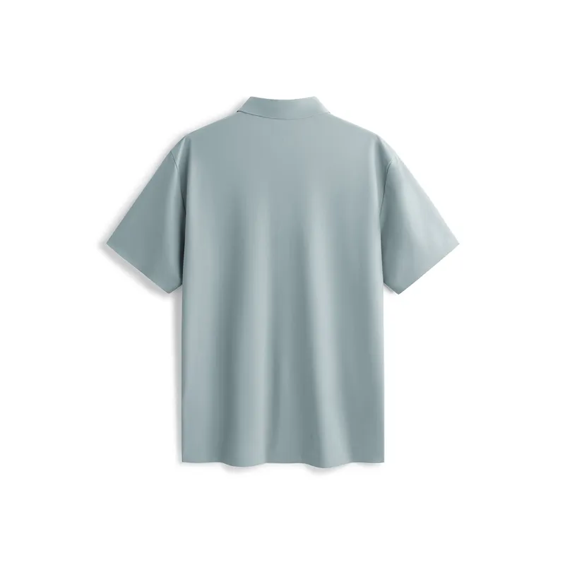 PEACEBIRD MEN Polo Shirts Men Frost White Green 1-1