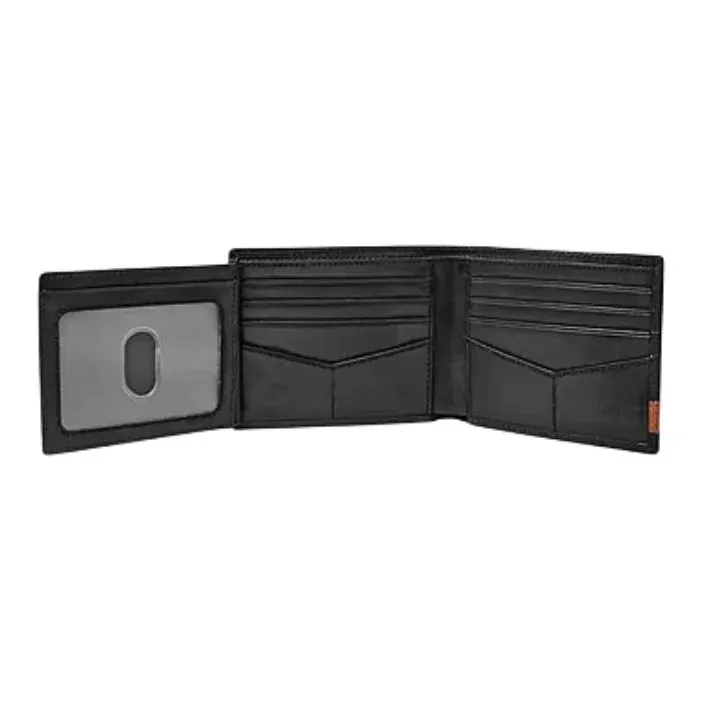 FOSSIL Leather Wallet Men's Black-2