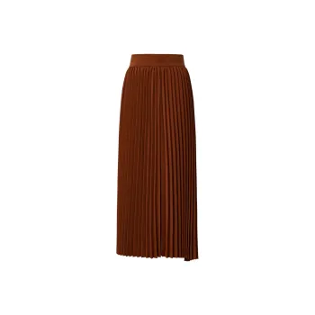 ROEYSHOUSE Casual Long Skirt Women's Light Coffee