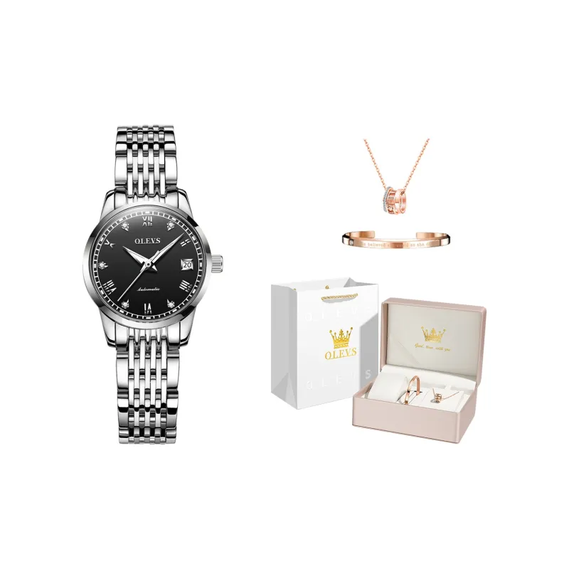 OLEVS Minimalist Series Mechanical Movement Watch Women's Watch White Dial-12