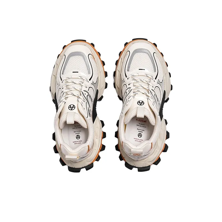 Acupuncture Cushioning, Abrasion Resistant, Lightweight, And Breathable Low Top Chunky Sneakers Men's-8