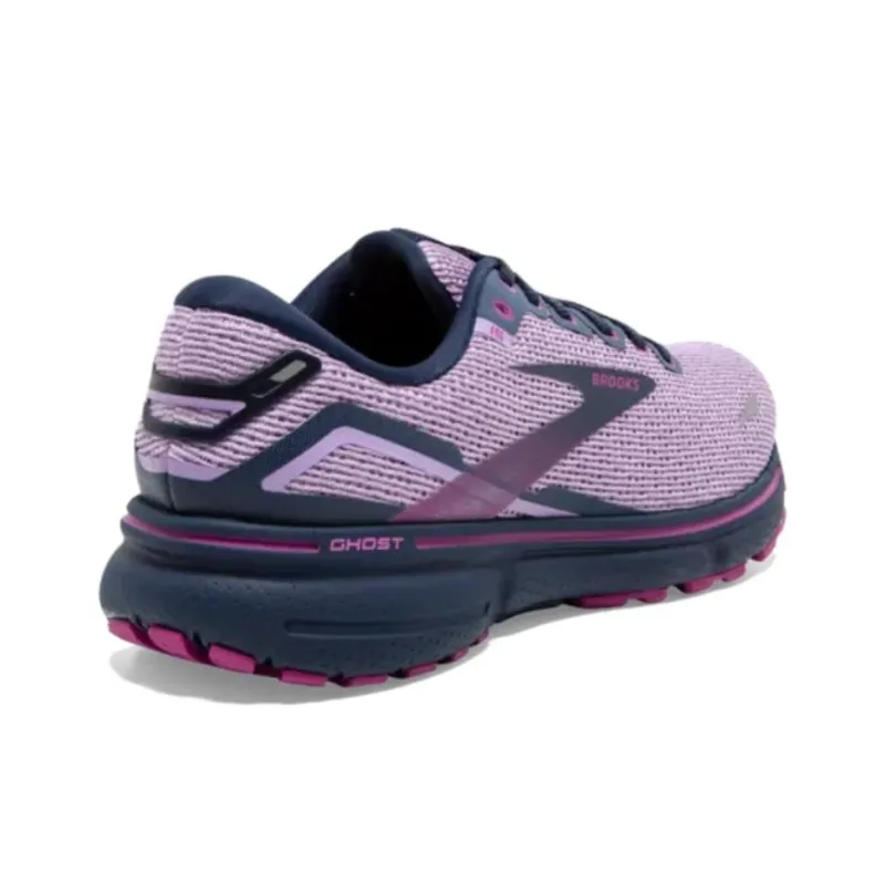 Brooks Ghost 15 Anti Slip Wear Resistant Low Top Running Shoes Women's Purple-3