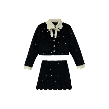 Icicofficial Skirt Set Women's Black
