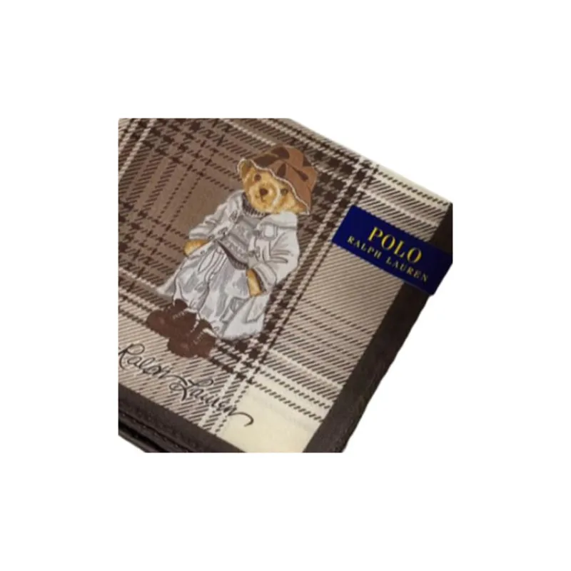 Polo Ralph Lauren Cotton Silk Scarves Unisex Tan-1