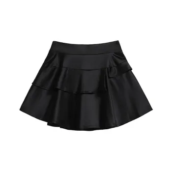 PAIN OR PLEASURE Casual Short Skirts Women's Black