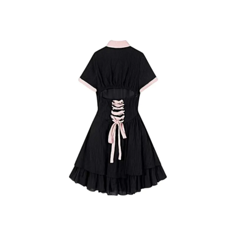 AFGGD Short Sleeved Dress Women's-1