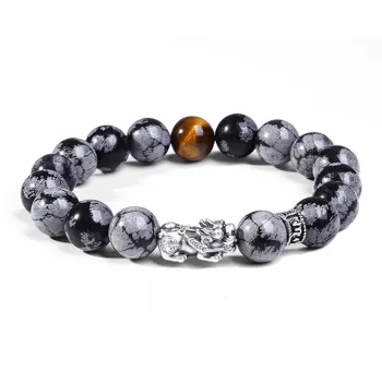 FOREVER MELODY Snowflake Rock Bracelets Men's