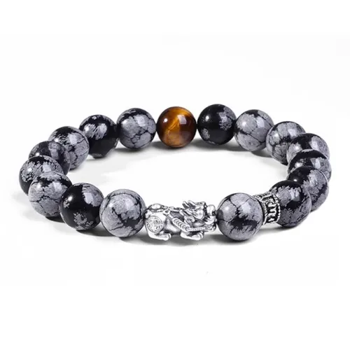 FOREVER MELODY Snowflake Rock Bracelets Men's