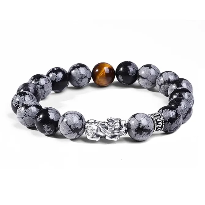 FOREVER MELODY Snowflake Rock Bracelets Men's-0