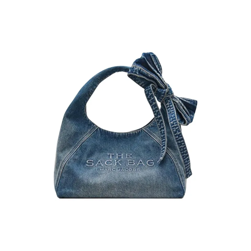 MARC JACOBS The Bow Denim Sack Bag-0