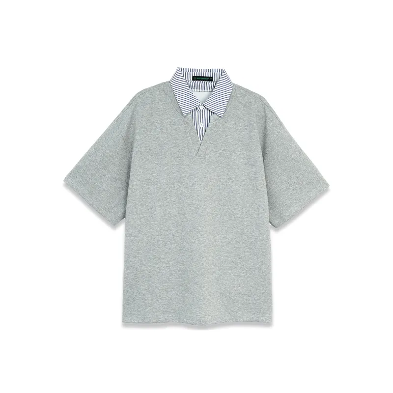 BD.POWER UP+ T Shirts Unisex Heather Gray-1