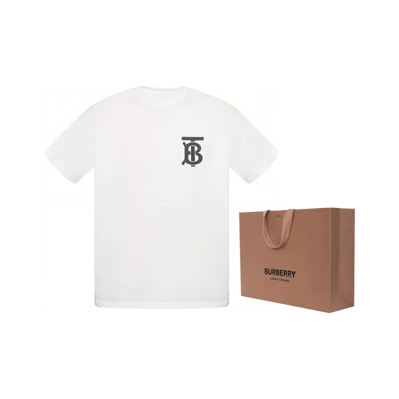 Burberry T Shirts Men White-6