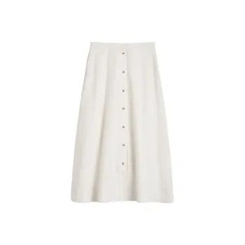 TOTEME PF24 Casual Long Skirts Women's White