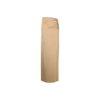 Magda Butrym Cut-Out-Detailed Ruched Maxi Skirt