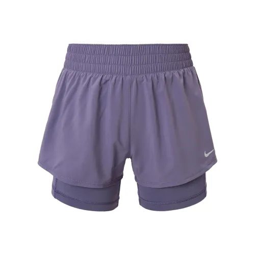 Nike Dri Fit One Sports Shorts Women's Dawn Dark Purple