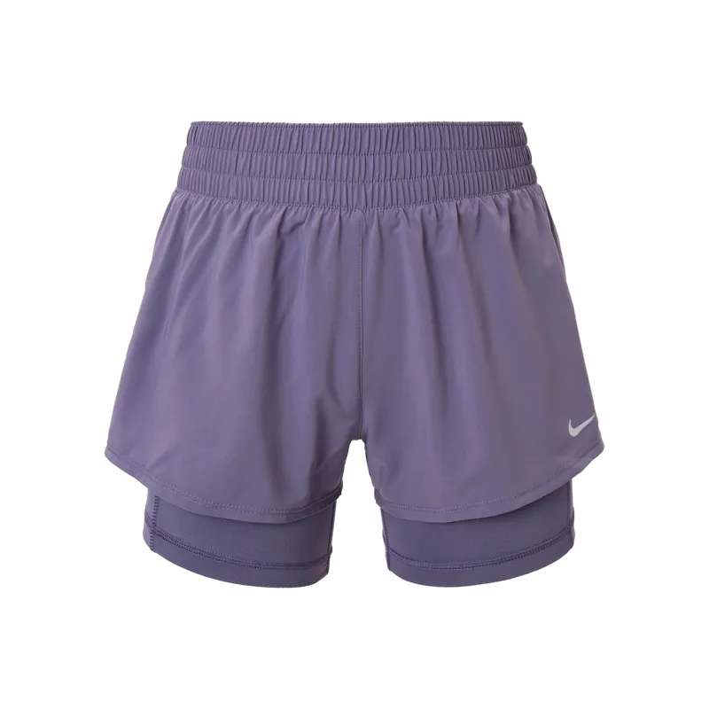 Nike Dri Fit One Sports Shorts Women's Dawn Dark Purple-0