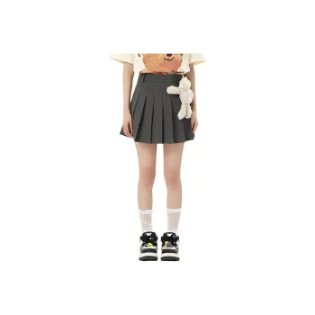 LALABOBO Casual Short Skirts Women's Gray