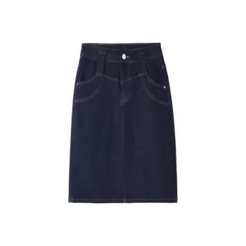 HIPPIEMISS Denim Short Skirts Women's Normal Washed Blue