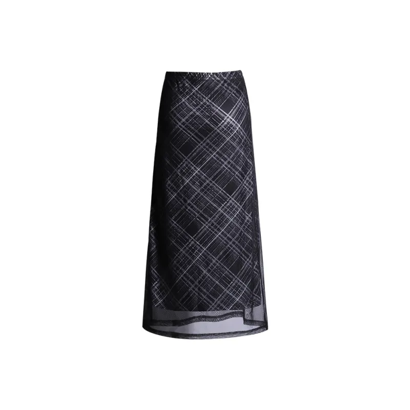 MJB Casual Long Skirts Women's Black-0