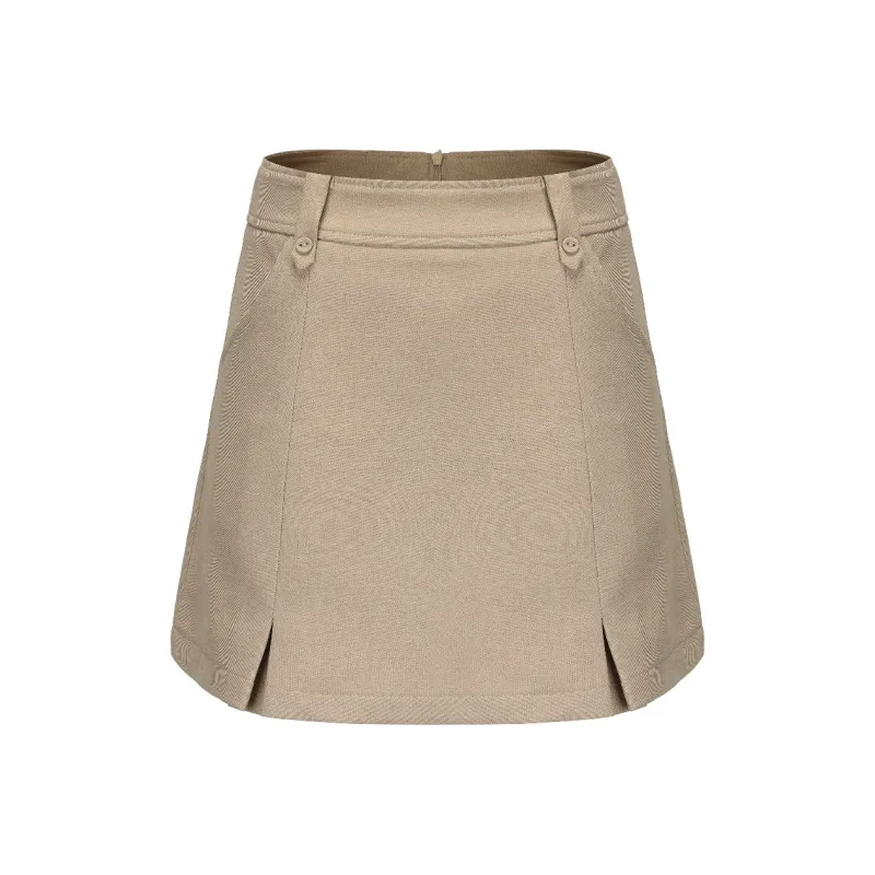CHIWAWAMEME Casual Short Skirts Women's Black-2