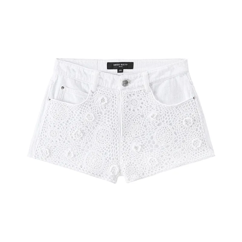Miss Sixty Denim Shorts Women's White-0
